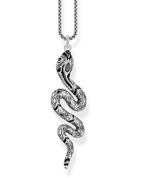 Thomas Sabo - Halskette mit Schlangen Anhänger - Lyst