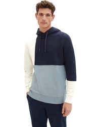 Tom Tailor - Hoodie Sweatshirt mit Colorblocking - Lyst
