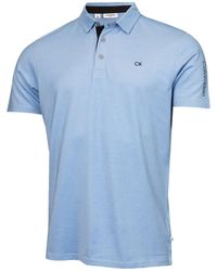 Calvin Klein - Mens Uni Golf Polo Shirt - Sky - L - Lyst