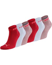 PUMA - Unisex Sportsocken Quarter 6er Pack – Statement Edition Größe 39-42, Coral Peach - Lyst