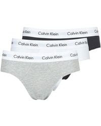 Calvin Klein - Slip Lot De 3 Sous-Vêtement Coton Stretch - Lyst