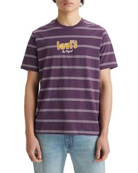 Levi's - Ss Relaxed Fit Tee T-Shirt,Tassle Hortensia,S - Lyst