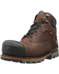 Timberland - 6 Inch Boondock Comp Toe Waterproof Insulated Industrial Work Boot,brown Tumbled Leather,9.5 W Us - Lyst