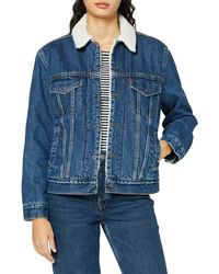 Levi's - Pl Ex Bf Sherpa Trucker Rough And Tumble - Lyst