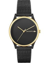 Lacoste - Orologio Analogico al Quarzo da donna con cinturino in silicone Nero - 2001249 - Lyst