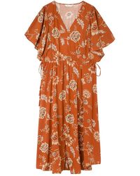 Springfield - SPRINGFILED Vestido Midi Estampado Asimétrico - Lyst