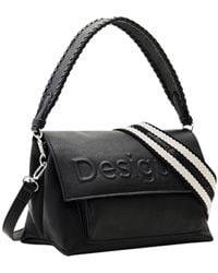 Desigual - Half Logo 24 Across Body Bag Black - Lyst