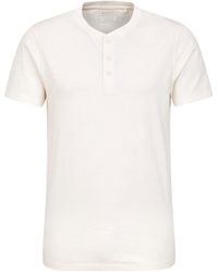 Mountain Warehouse - Henley Hasst Organic Ss T-shirt Off White 3xl - Lyst