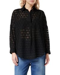 French Connection - Geo Burnout Popover Shirt Button - Lyst