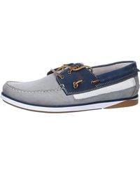 Timberland - S Break Boat Shoes Slip On Rounded Toe Summer Med Grey/navy Uk 7 - Lyst