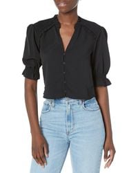 French Connection - Crepe Light Cropped Top - Lyst