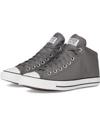 Converse - Chuck Taylor All Star High Street Faux-Leather Athletic Shoes Sharkskin/Sharkskin/ 10 - Lyst