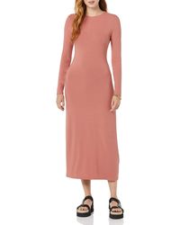 Amazon Essentials - Wide Rib Open Back Long Sleeve Dress - Lyst