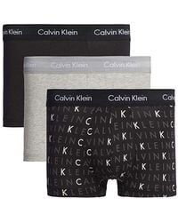 Calvin Klein - Boxershorts 3p Low Rise Trunk - Lyst