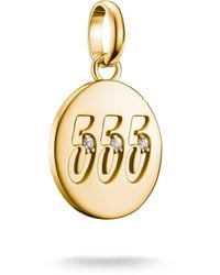 Thomas Sabo - Charm Club Connect CC1252-414-14 Pendentif en forme de chiffre 555 avec pierres Plaqué or 18 carats Argent 925 recyclé - Lyst
