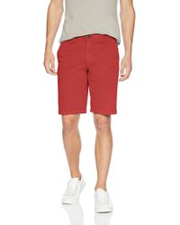 Goodthreads Slim-fit 11" Flat-front Comfort Stretch Chino Short - Red