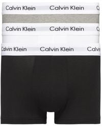 Calvin Klein - Low Rise - Trunks 3 Pack - Signature Waistband Elastic - Lyst
