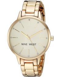 nine west silver watch