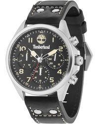 Timberland - Analogue Quartz Watch With Leather Strap 14859js/02 - Lyst