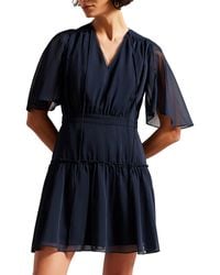 Ted Baker - Giggie Tiered Mini Dress - Lyst