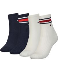 Tommy Hilfiger - Sporty Ribbed Short Socks Voor - Lyst