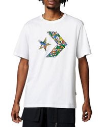 Converse - T-Shirt Bianca Uomo Create from - Lyst