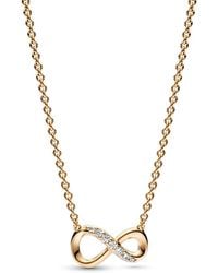 PANDORA - Sparkling Infinity Collier Necklace- No Box - Lyst