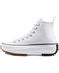 Converse - Baskets star hike hi blanches - Lyst