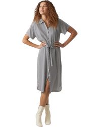 Vero Moda - Vmbumpy SS Calf Shirt Dress Noos Vestito - Lyst