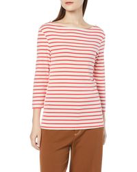 Amazon Essentials - Slim-fit 3/4 Sleeve Patterned Boatneck T-shirt - Lyst