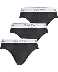 Calvin Klein - Modern Cotton Stretch 3-pack Hip Briefs - Lyst