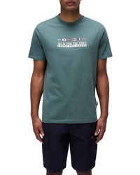 Napapijri - Sere Short Sleeve T-shirt Green Xxl - Lyst