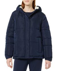 Amazon Essentials - Water Repellent Recycled Polyester Sherpa Lined Hooded Puffer Jacket - Lyst