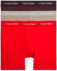 Calvin Klein - Bokserki 3 Szt Krótkie Bokserki Mężczyźni,pwr Plum - Lyst
