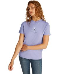 Calvin Klein - Donna T-shirt iche Corte Shadow Graphic Tee Regular Fit - Lyst