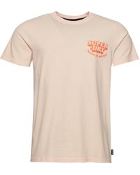 Superdry - Vintage Cooper Classic tee M1011481A Pink Clay 3XL Hombre - Lyst