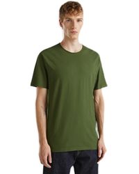 Benetton - Benetton, Slub Cotton T-Shirt - Lyst