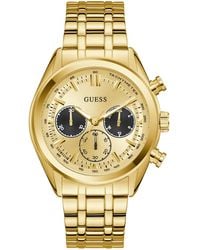Guess - Orologio da polso da uomo Dawson GW0971G2 acciaio inossidabile oro - Lyst