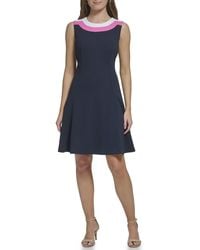 Tommy Hilfiger - Colorblocked Fit & Flare Dress - Lyst