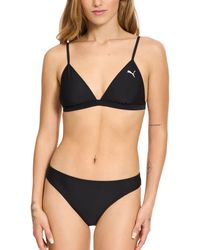 PUMA - Triangle Bikini Top & Bottom Swimsuit Set - Lyst
