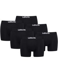Levi's - Solid Lot de 6 boxers pour homme en coton biologique - Lyst