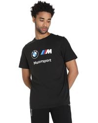 PUMA - Bmw M Motorsport Ess T-shirt Met Logo Voor S Black - Lyst