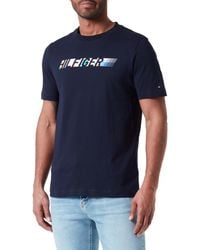 Tommy Hilfiger - Multicolour Hilfiger Tee MW0MW34419 T-Shirts ches Courtes - Lyst