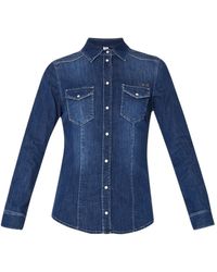 Liu Jo - Liu Jo Camicie Donna Camicia di Jeans - Blu - Lyst