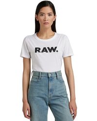 G-Star RAW - Raw. Graphic Slim T-shirt Voor - Lyst