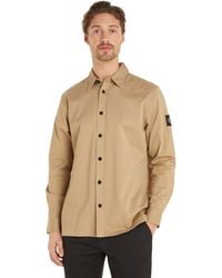 Calvin Klein - Jeans Camisa Hombre Badge Shirt Camisa informal - Lyst