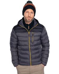 Mountain Warehouse Link Mens Padded Winter Jacket - Showerproof, Lightweight, Warm, Lots Of Pocket, Elastic Hem & Cuffs For A - Grey