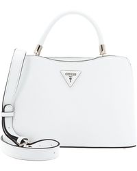Guess - Gizele Compartment Satchel White - Lyst