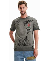 Desigual - TS_Marcelo 2007 Middle Gray T-Shirt - Lyst