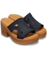 Crocs™ - Brooklyn Woven Slide Heel Sandalen - Lyst